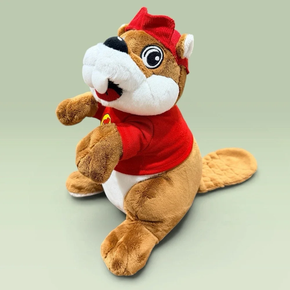 Buc-ee's Beaver Plush Toy Red Shirt Logo Hat Stuffed Animal 10
